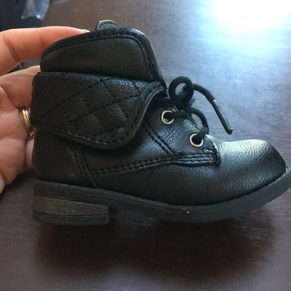 Black ankle boots for baby sz 3